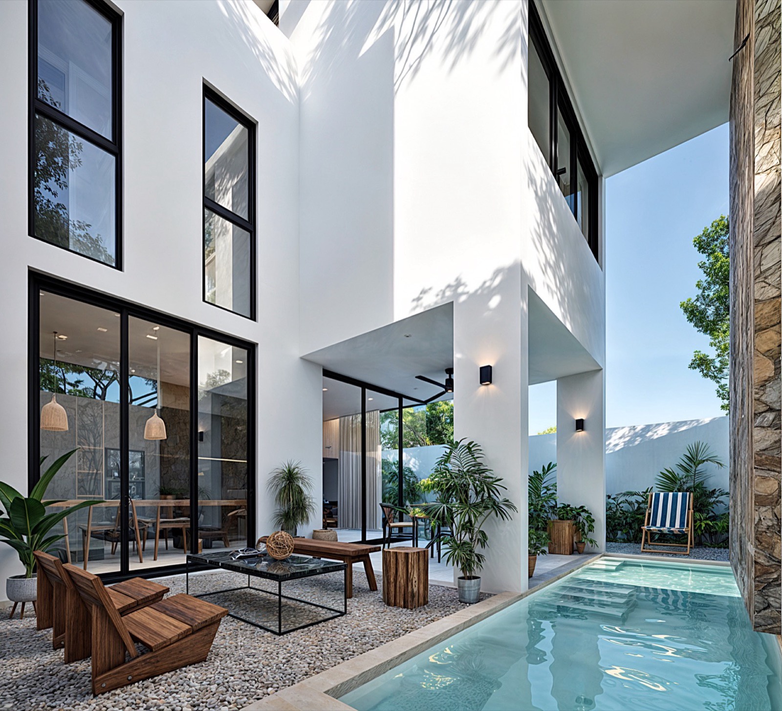 Casa Mayakoba 334 m² — Cochera Pergolada Playa del Carmen